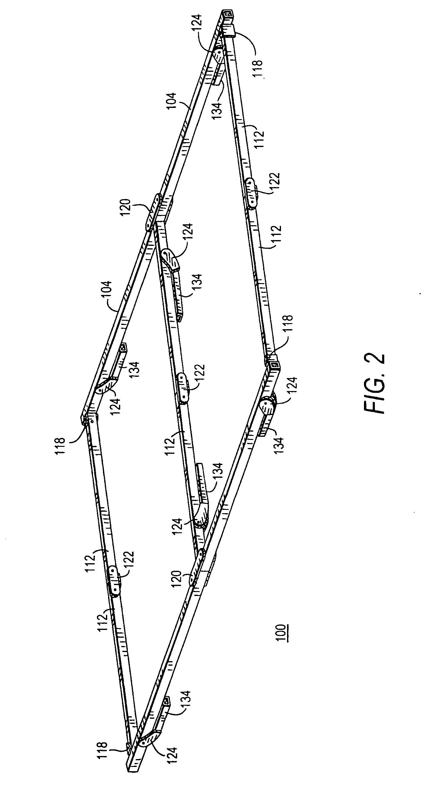 Foldable bed frame