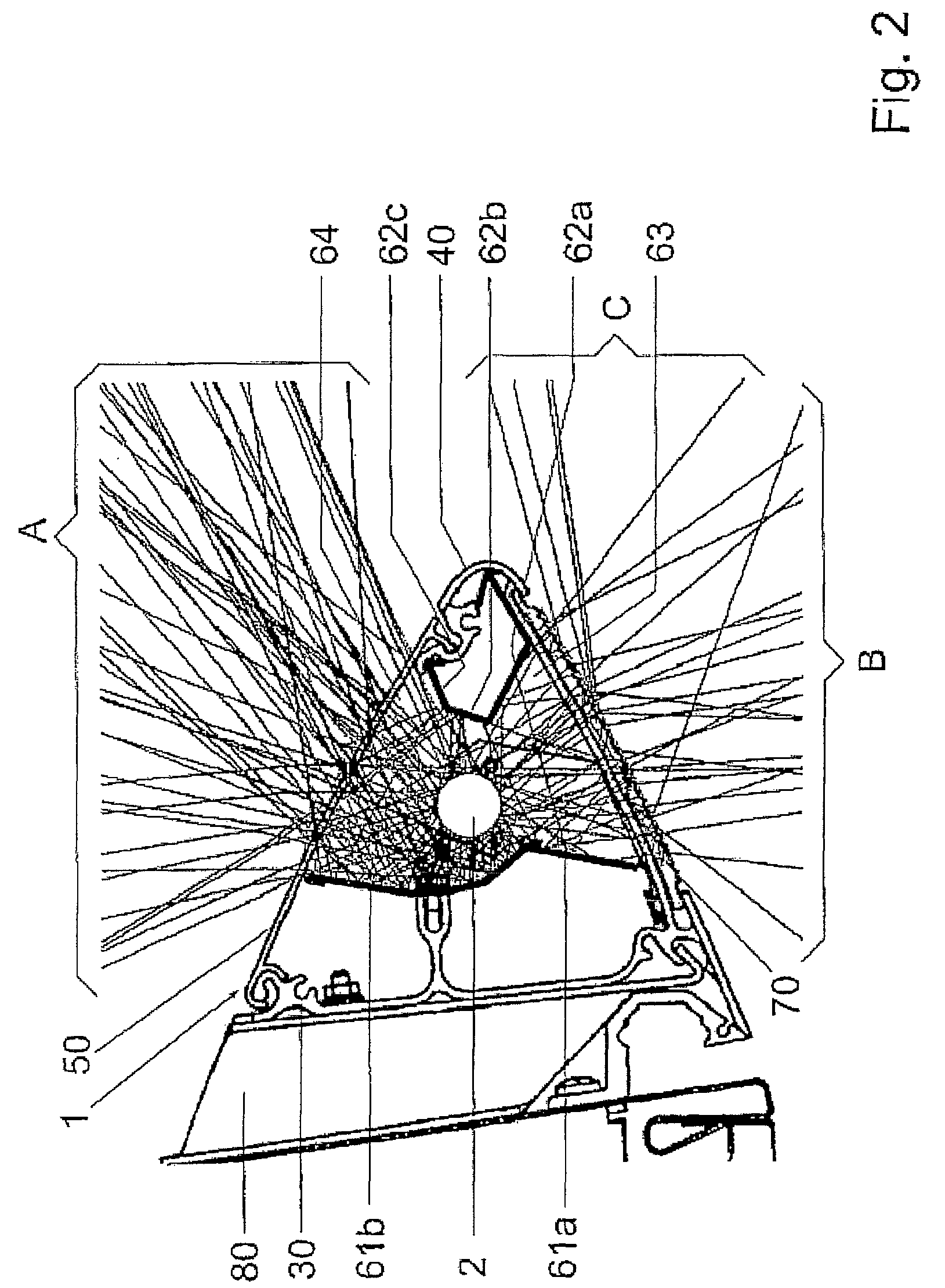 Surface-mounted or wall-mounted luminaire