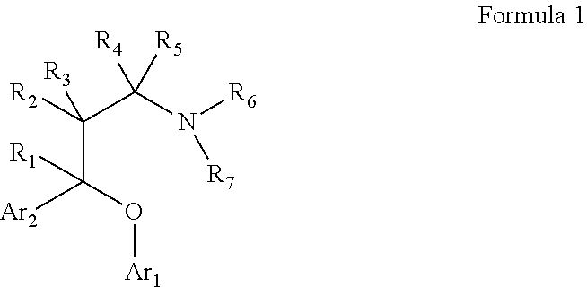 Substituted aryloxypropylamines with serotoninergic and/or norepinephrinergic activity