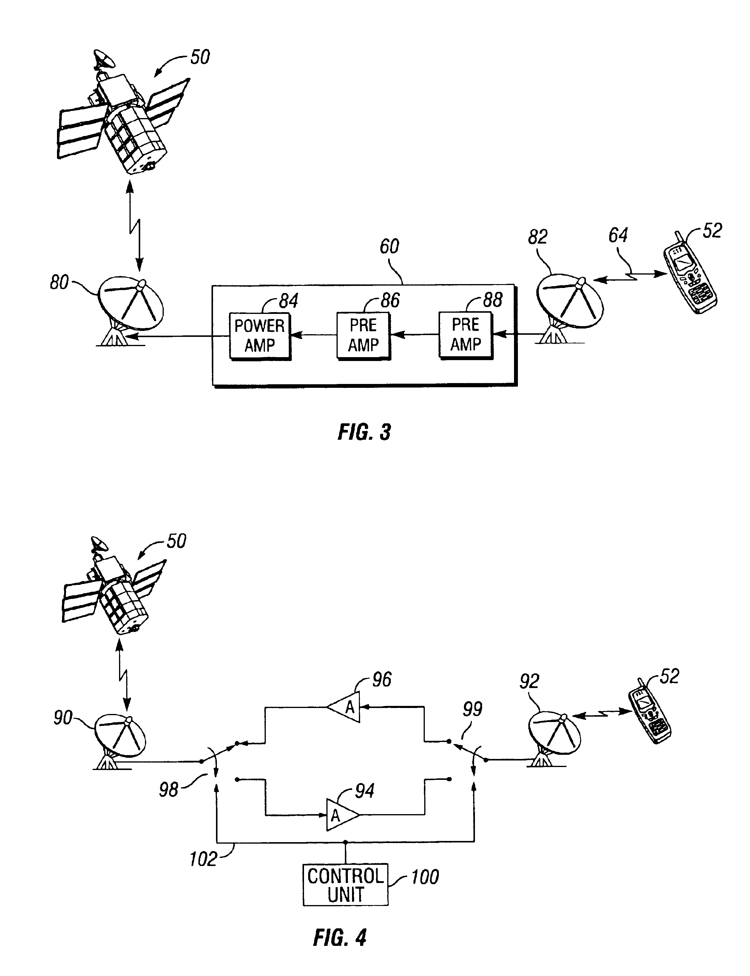 Repeater for a satellite phone