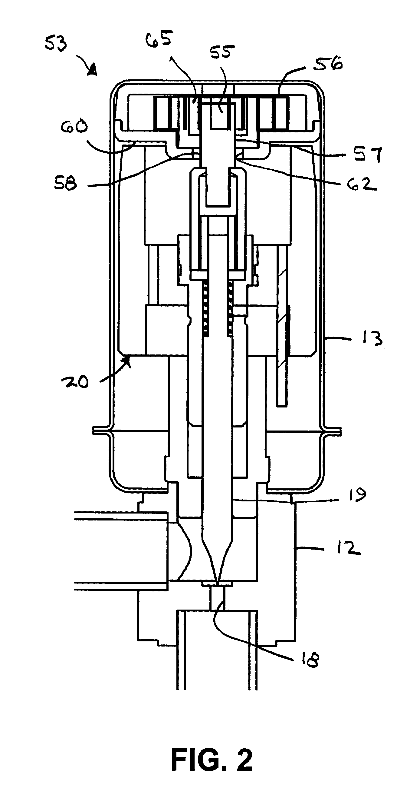 Step motor valve assembly with fail-safe feature