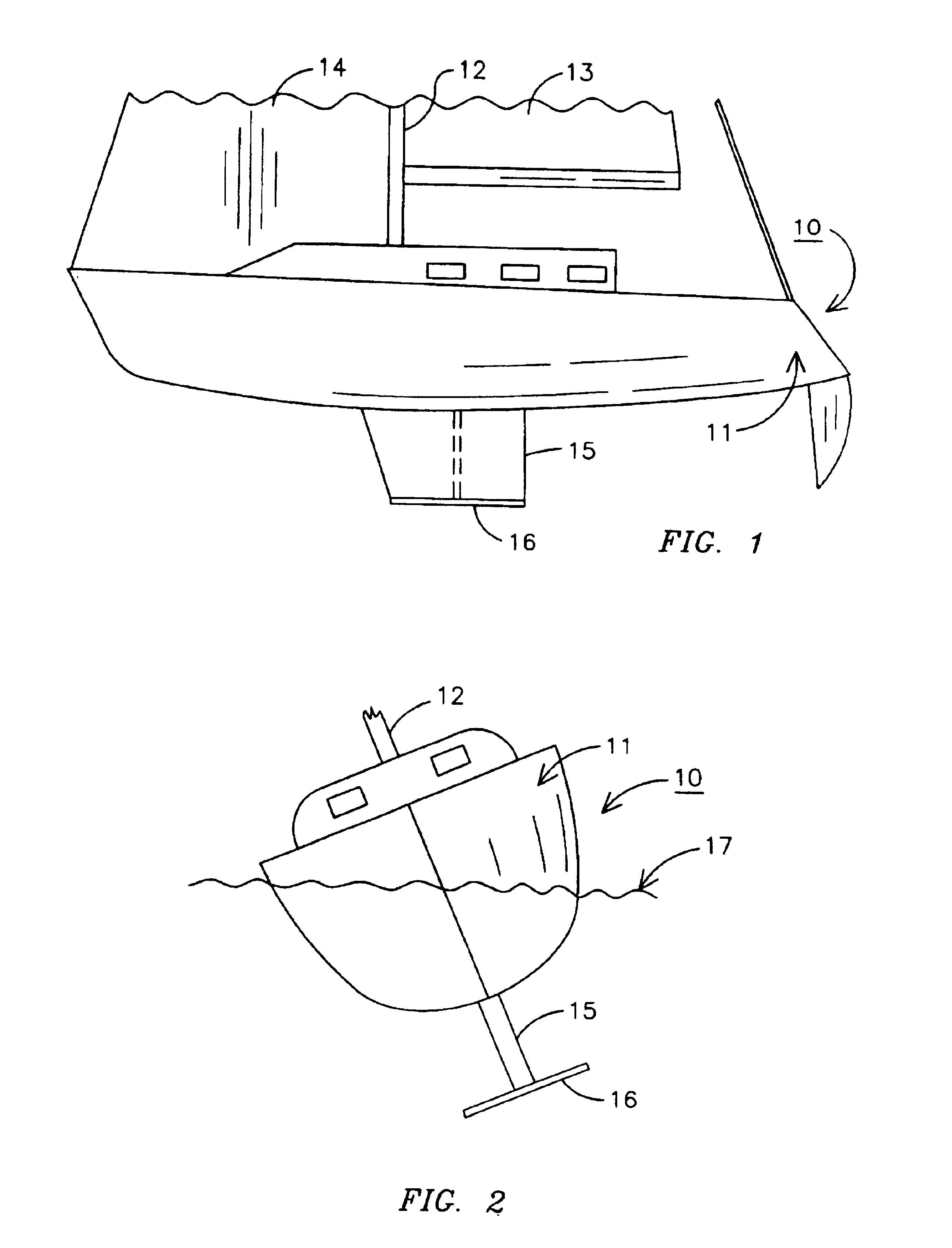 Pivotable bulb mounted foil for sailboats