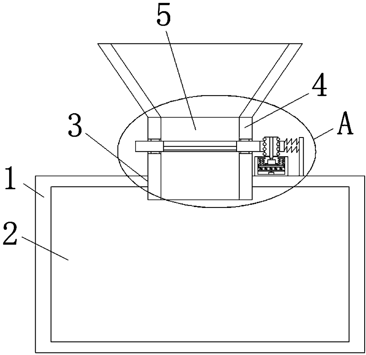 Additive charging device for high molecular material production