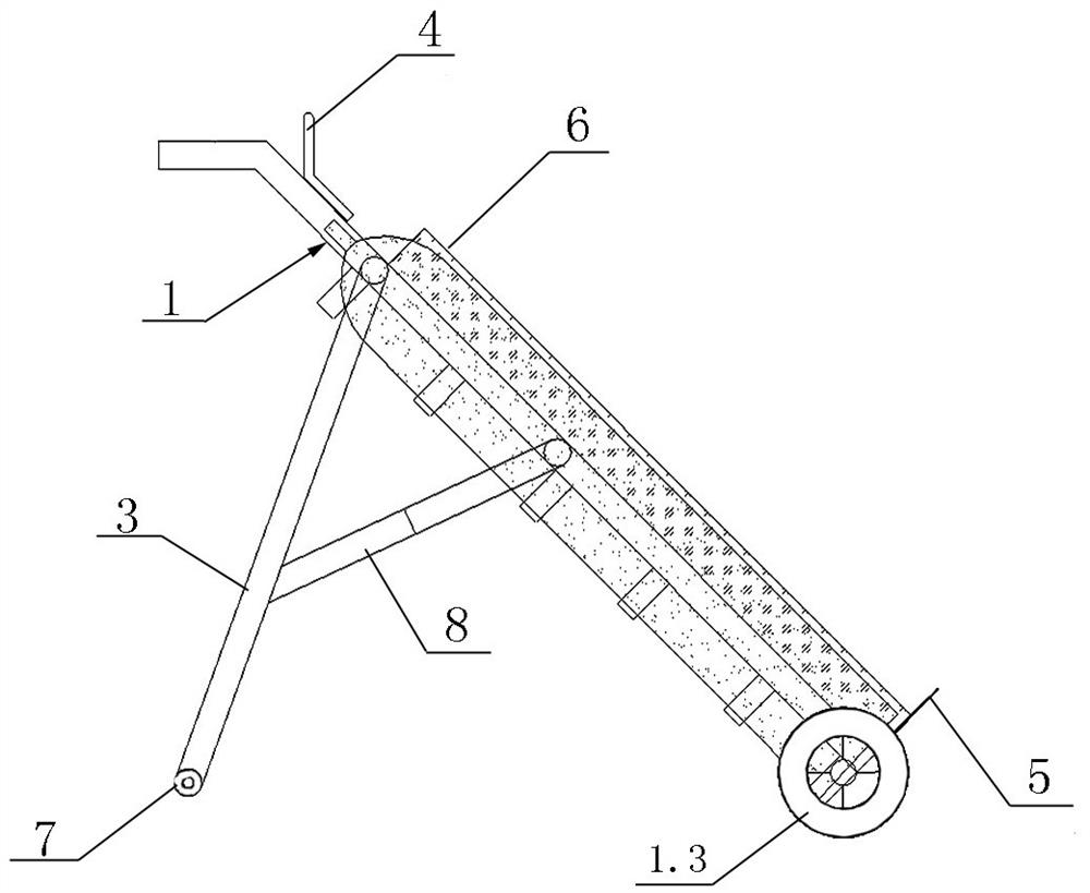 Suspensible integrated steel cylinder cage trolley