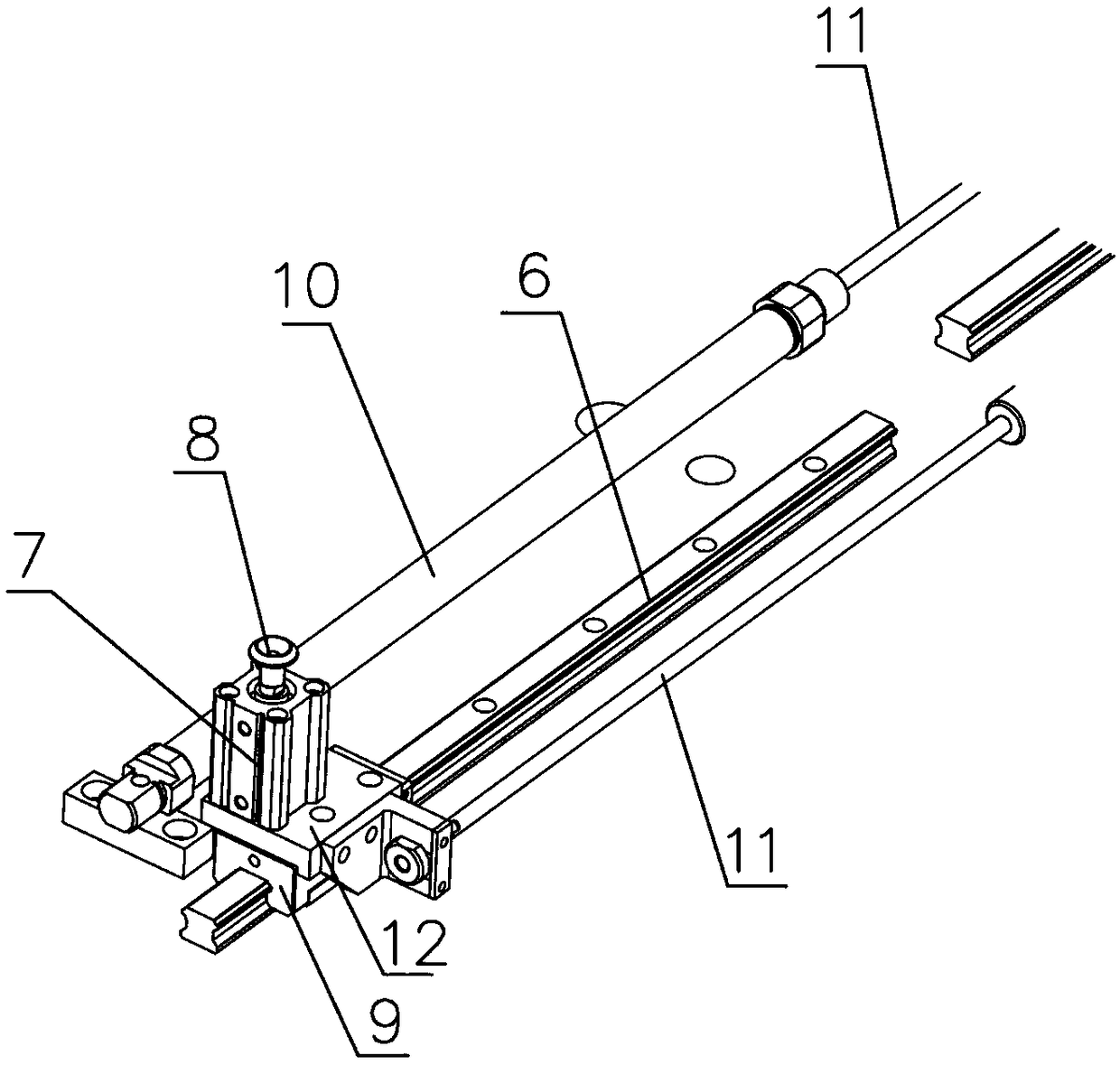 Double positioning mechanism for PCB numerical-control machine tool