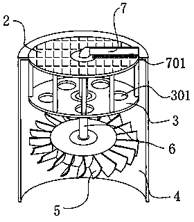 Sloping roof building rainwater drainage device