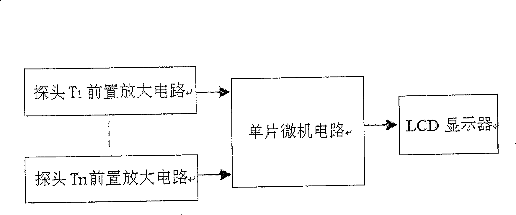 Quasi-distributed optical fiber concentration sensor