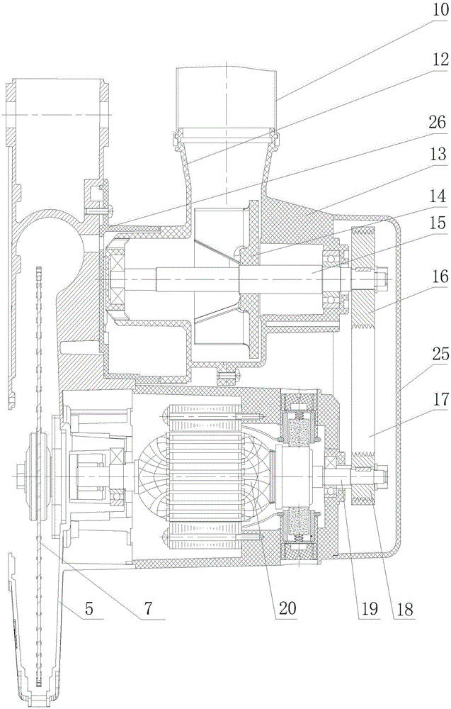 Dust-free oblique cutting saw and achieving method thereof