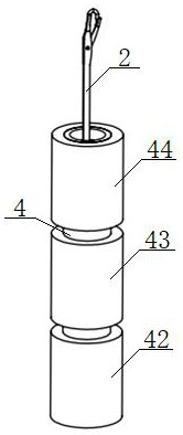 Hybrid magnetic suspension knitting needle driving device and control method thereof