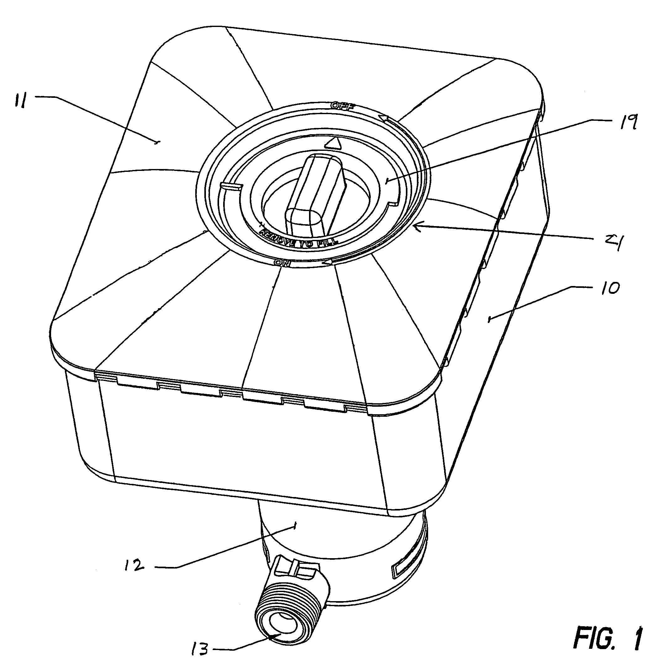 Apparatus for adding fertilizer to water in an underground sprinkling system and fertilizer therefor