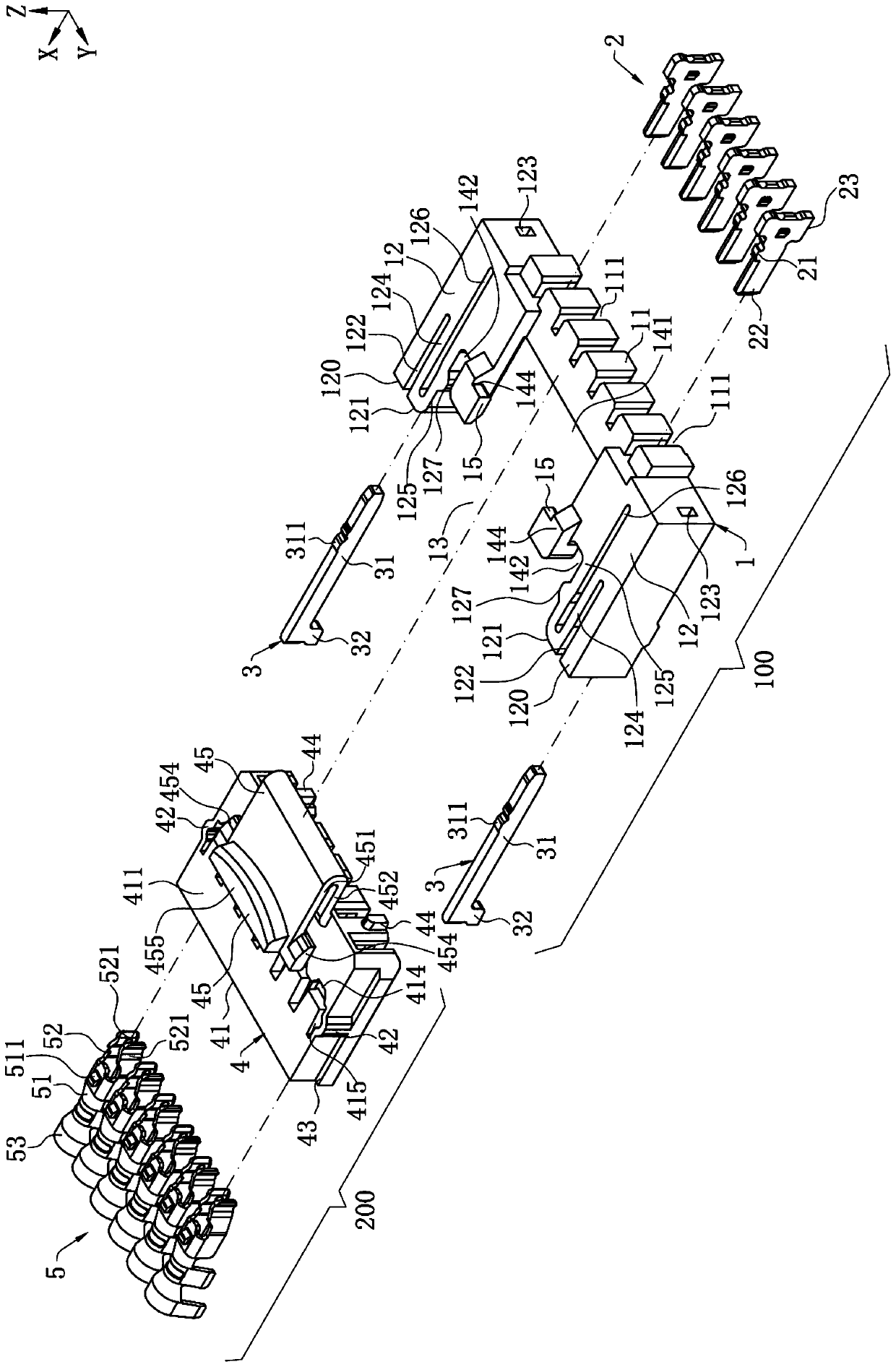 Plug connector and connector combination with same