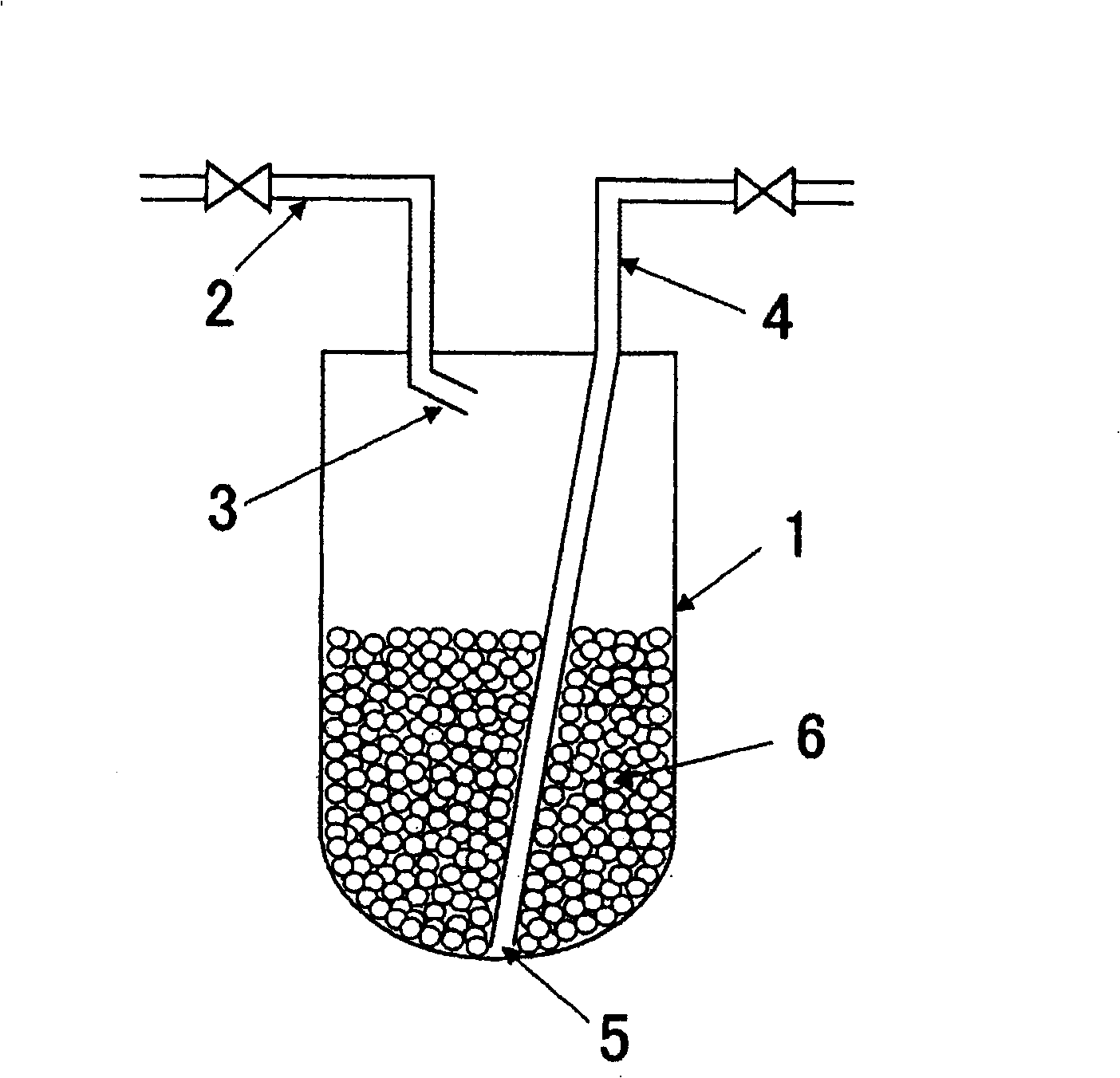 Organic metal compound supplying container