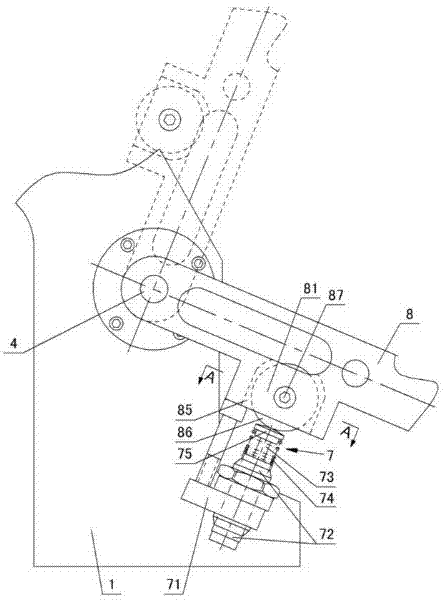 Improved impact head for shock absorber of aluminum die casting spraying machine