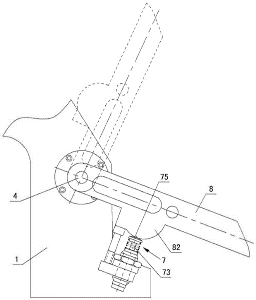 Improved impact head for shock absorber of aluminum die casting spraying machine