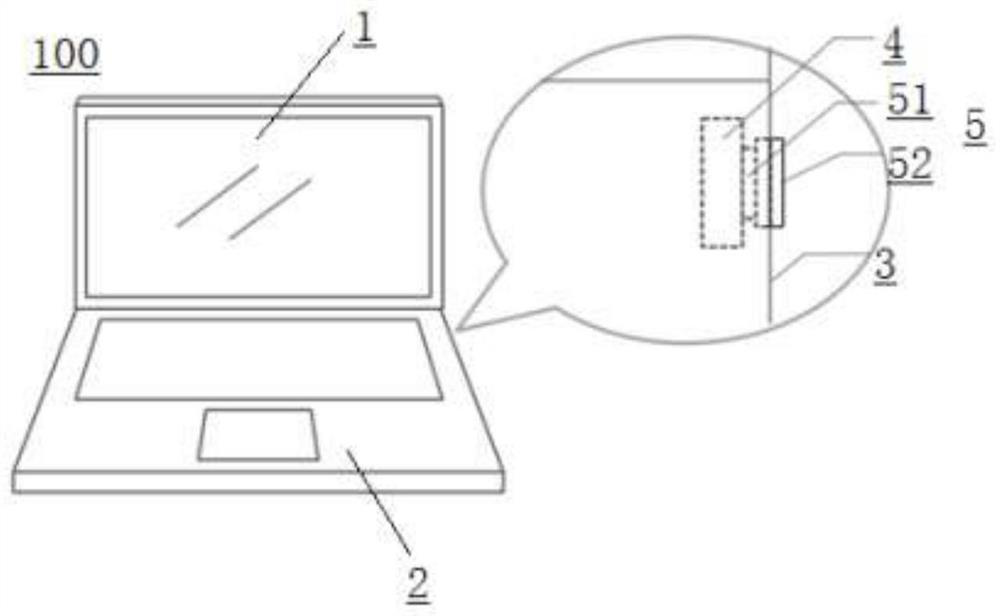 Key device for electronic equipment and electronic equipment