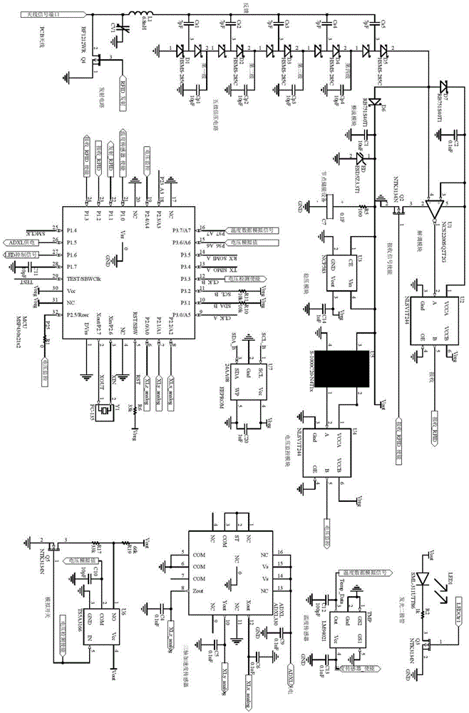 Energy harvesting and consuming performance test system of chargeable wireless sensor network