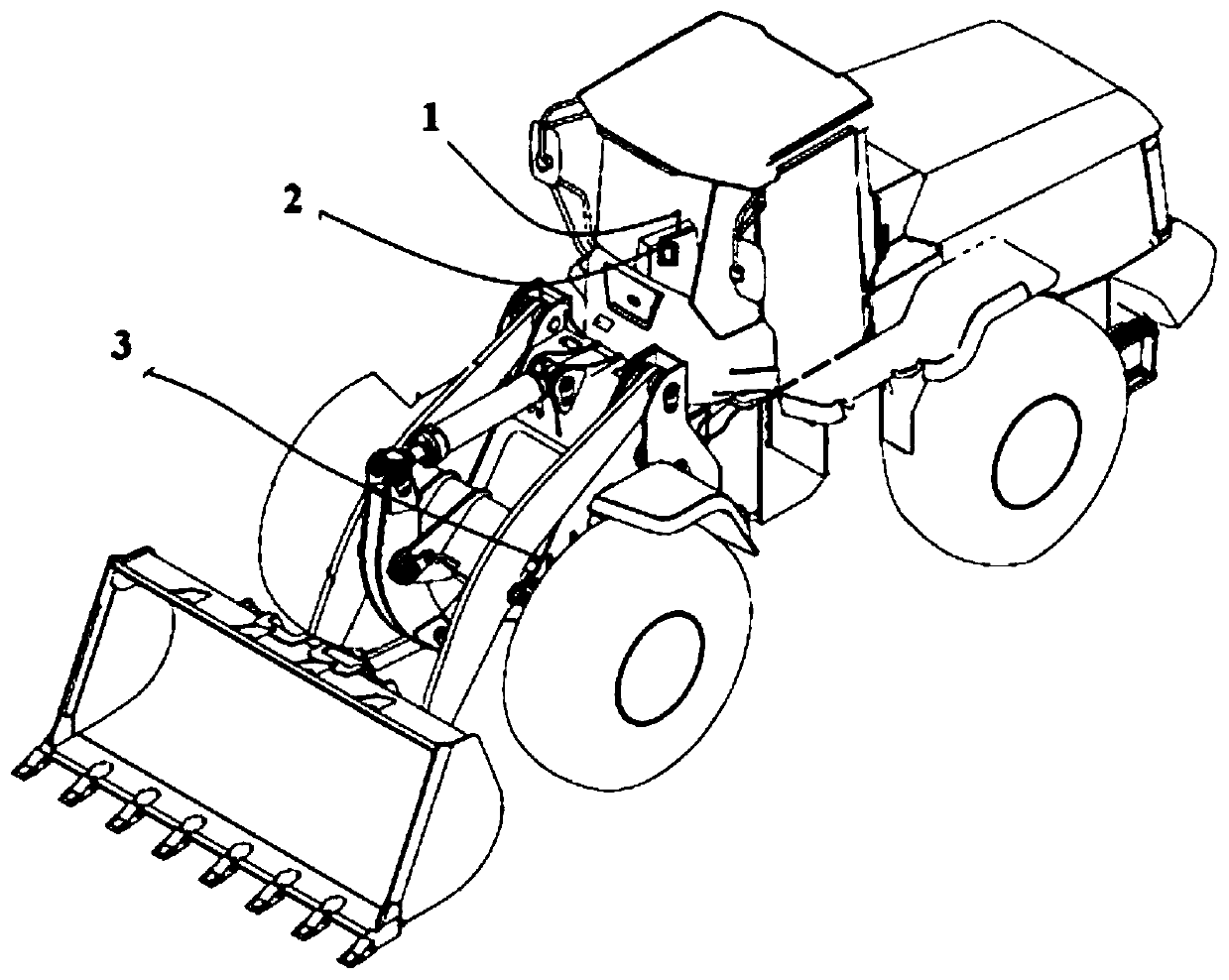 Loader working device reset system