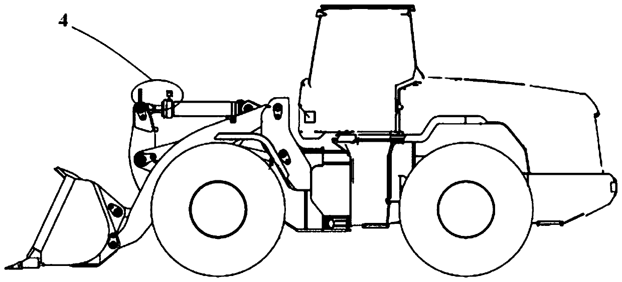 Loader working device reset system