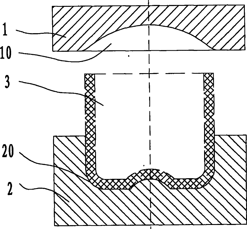 Opening closing mould of pressure equalizing barrel