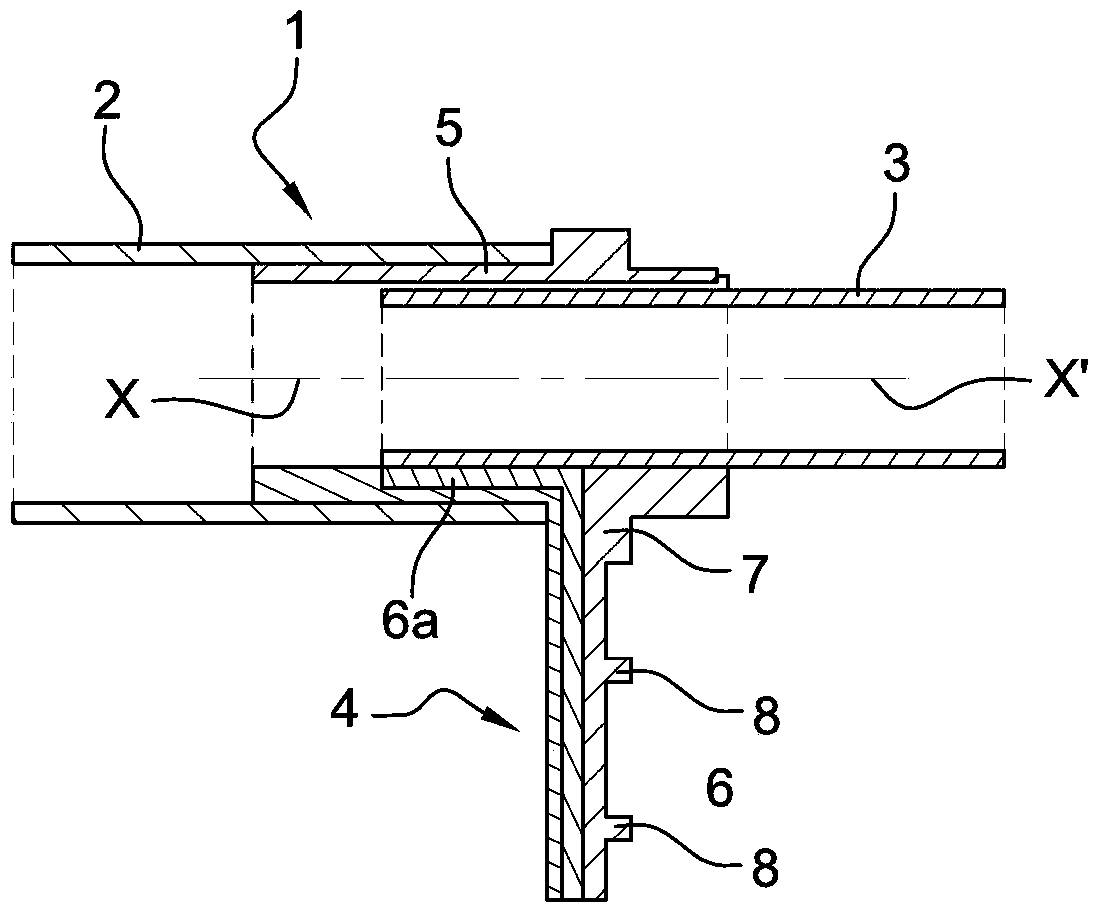 Dashboard crossbeam of a motor vehicle consisting of two pipes and struts of composite material