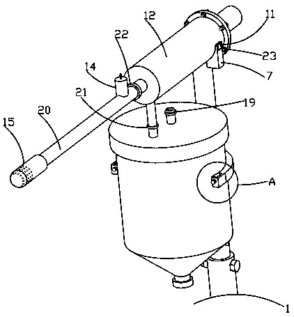 Nursing sputum suction device for respiratory department