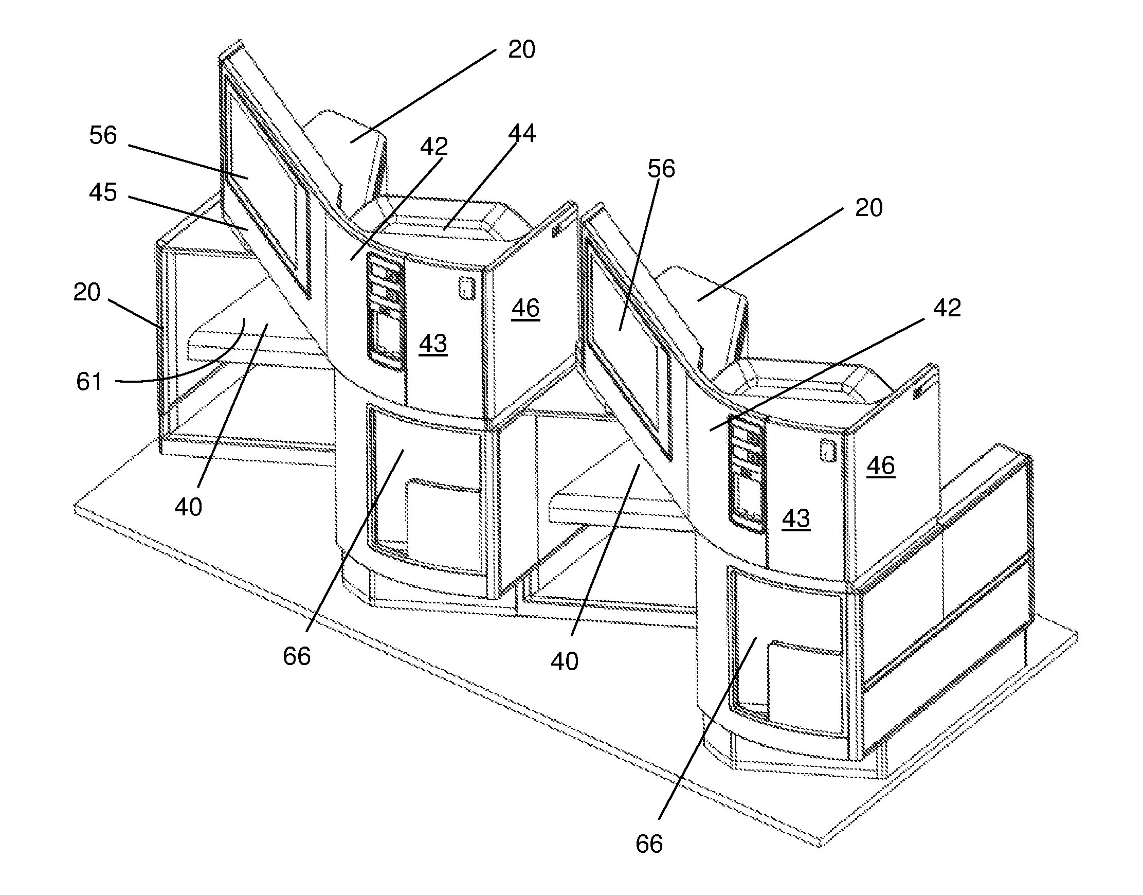 High density aircraft seat arrangement