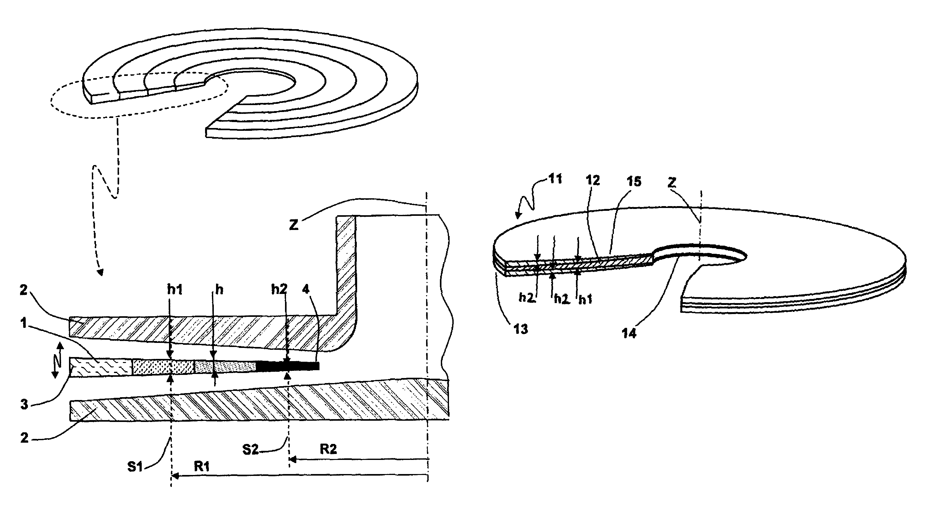 Crinkle diaphragm pump