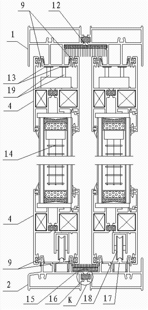 Lifting sliding door