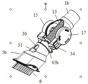 Flex ring mouth brush nozzle