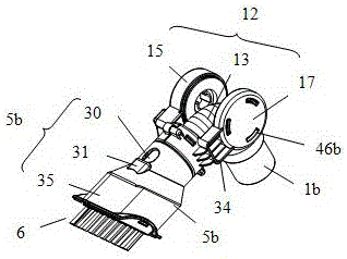 Flex ring mouth brush nozzle