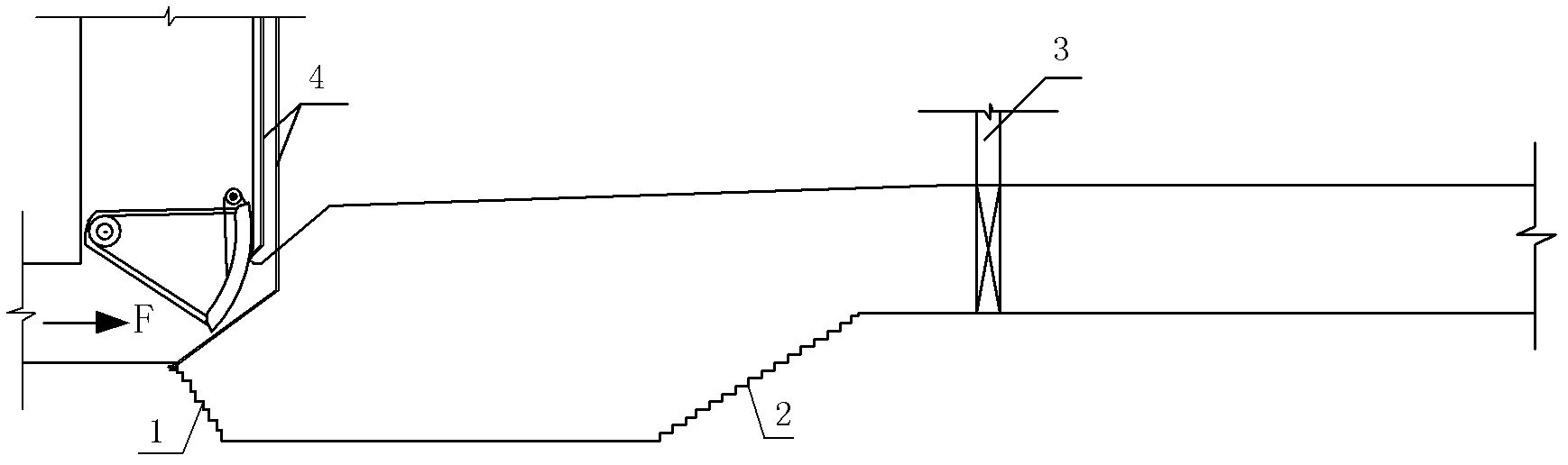 Method for relieving sill-lifting cavitation of suddenly-enlarged gallery for high-lift ship locks