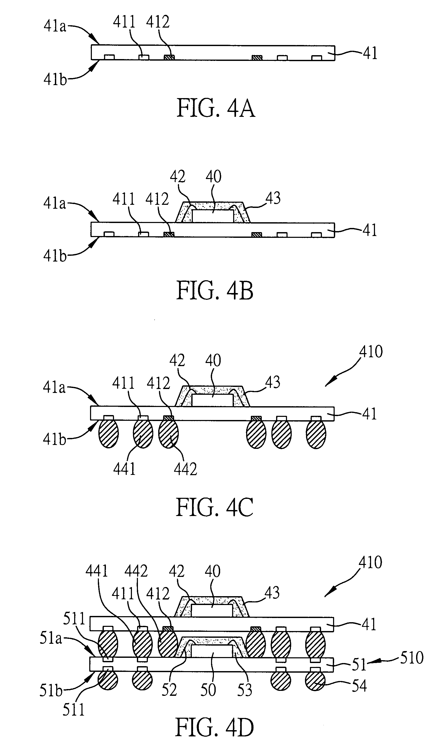 Stack structure of semiconductor packages and method for fabricating the stack structure