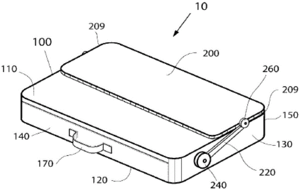 Bag for mobile device user having adjustable support plate