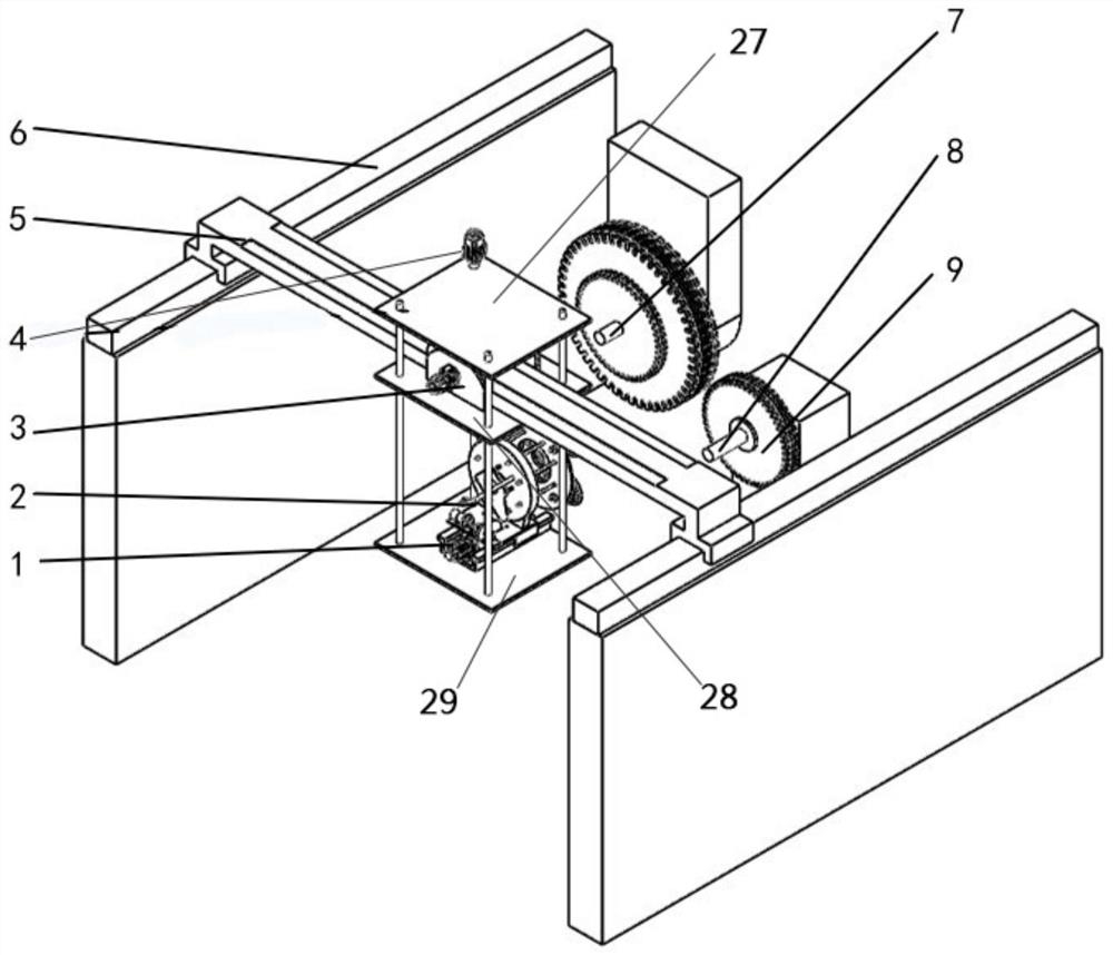 Reloading device for tower type disk saw and working method