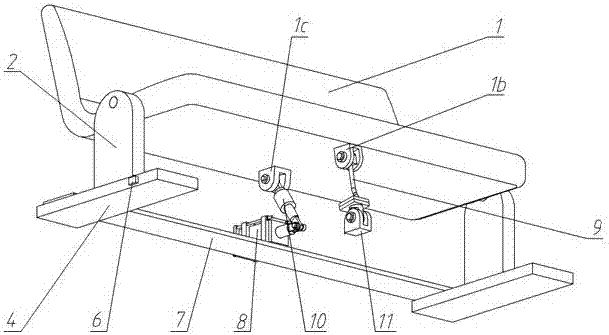 Automobile rear safety seat with adaptive control and control method