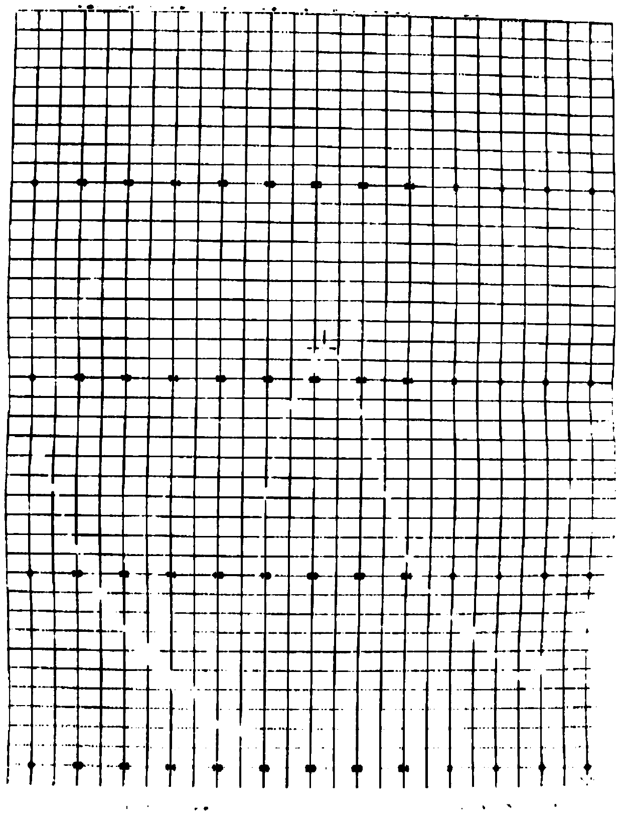 Digital method and device for paper hydrological data