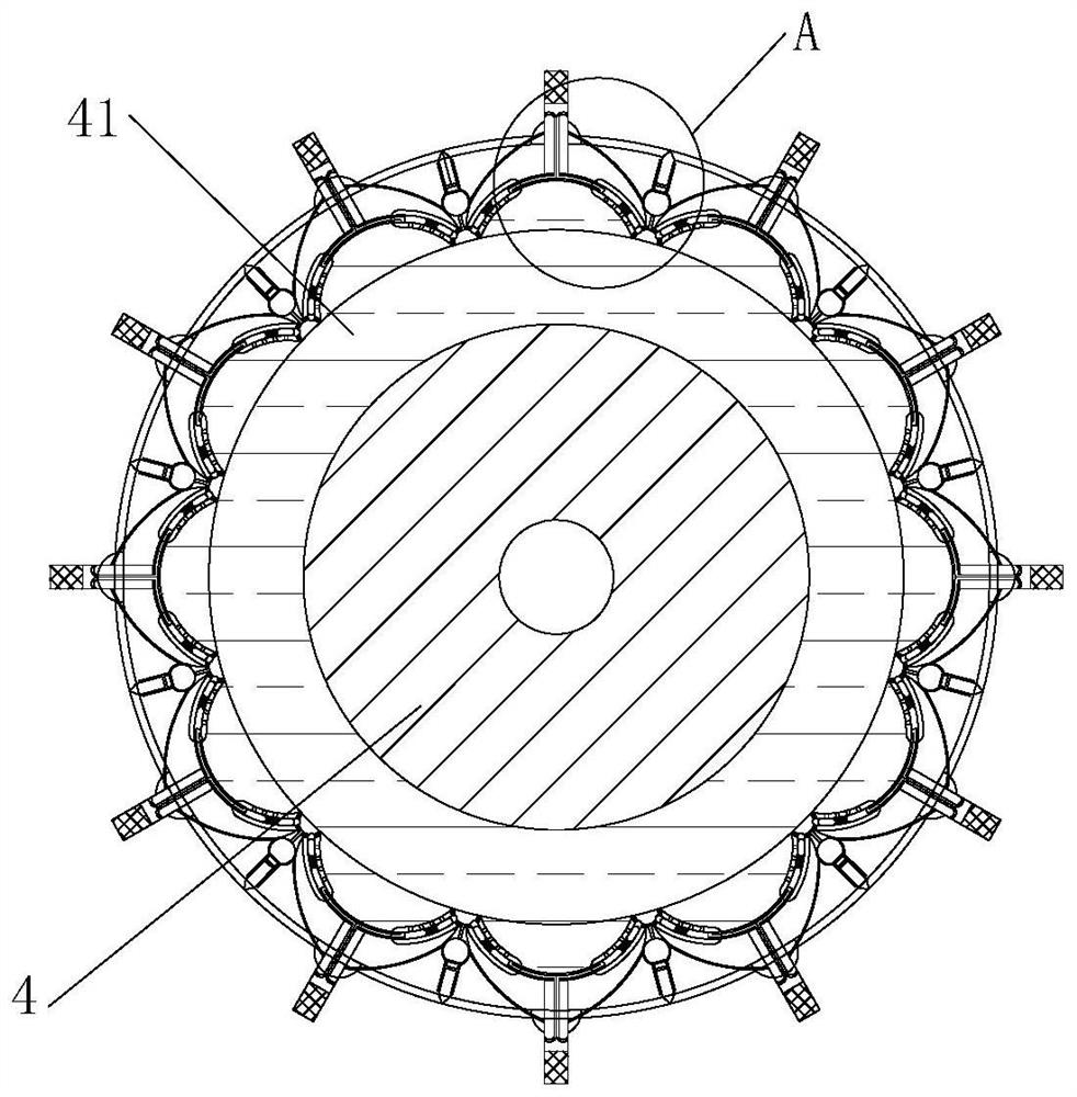 Road film paving device for road construction