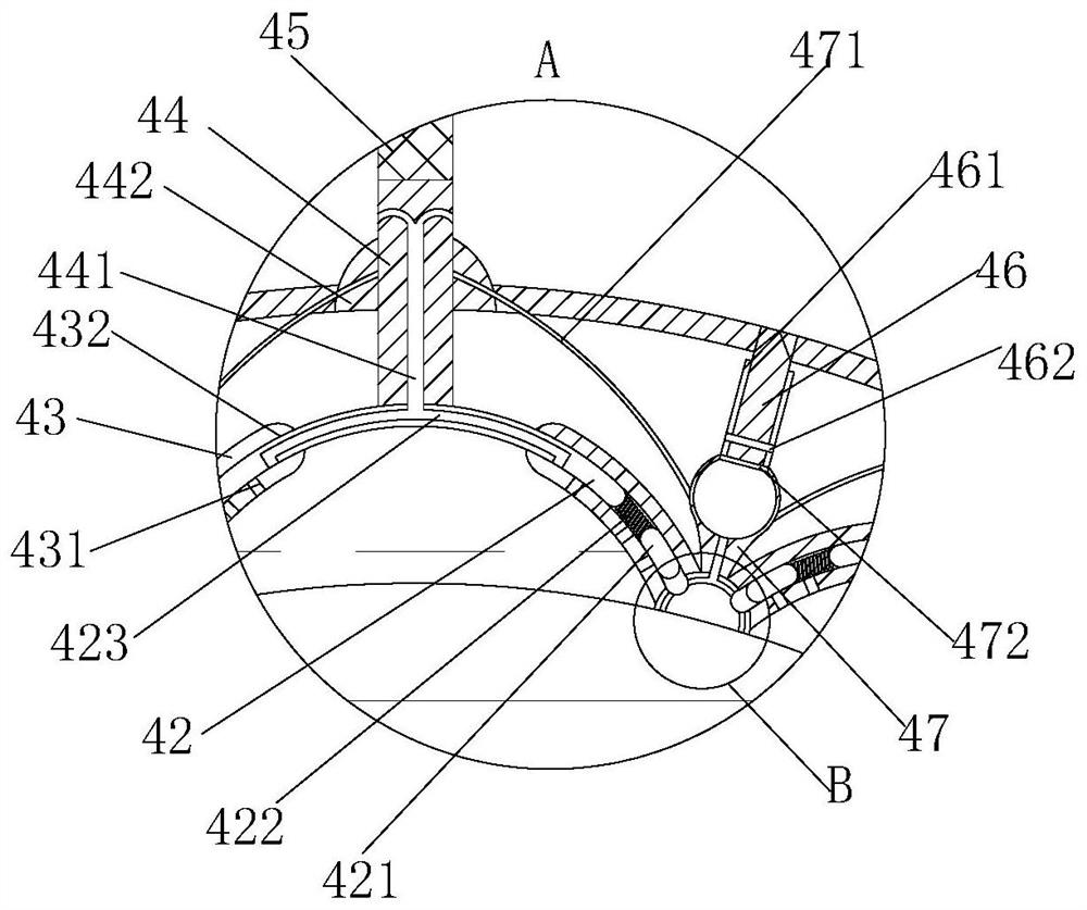 Road film paving device for road construction