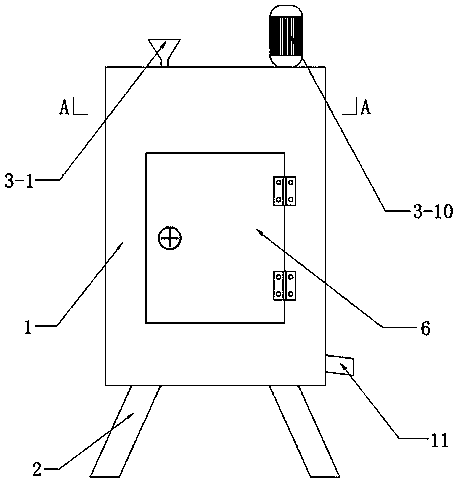 Sand mold casting device for sand core production