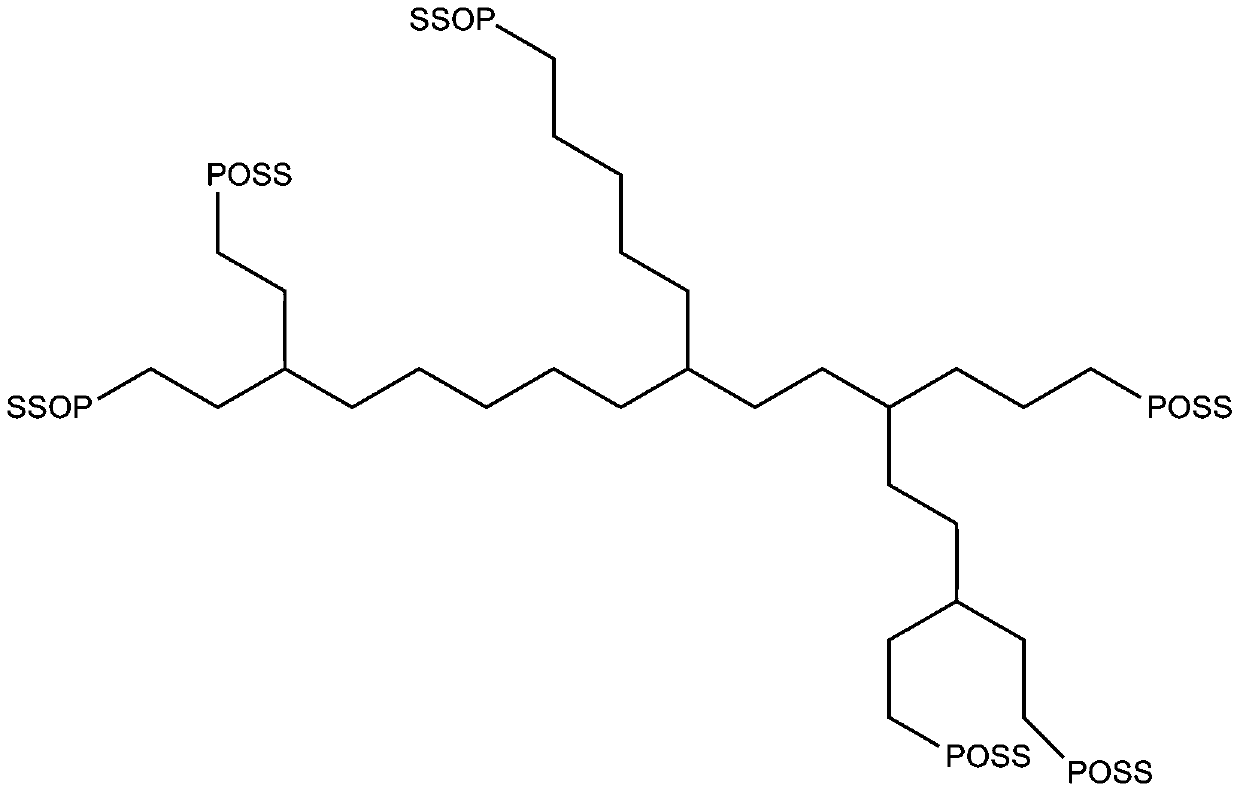 POSS enhanced high-mehcanical-property silicone rubber and preparing method thereof