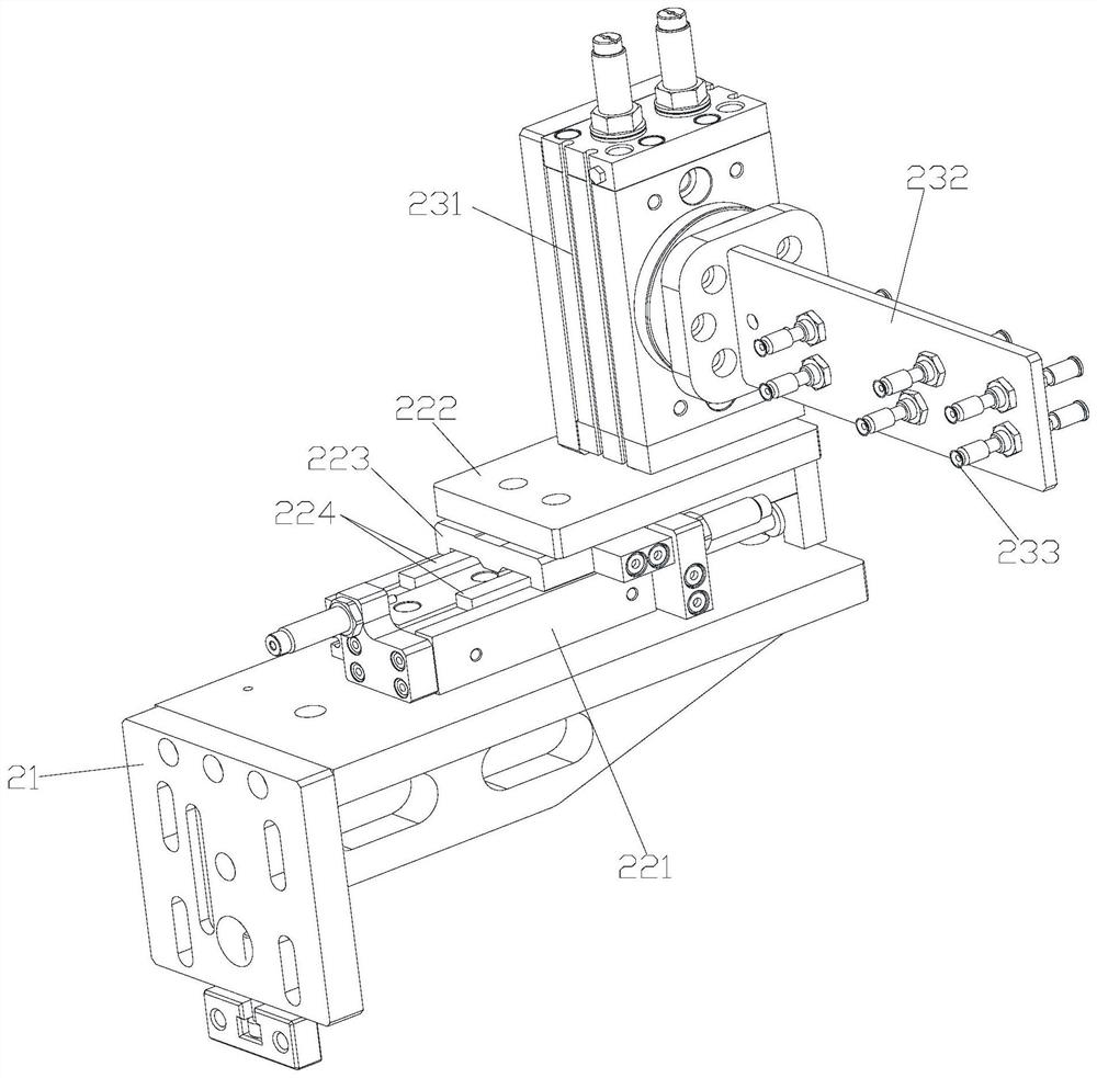 Quick material taking and placing mechanism and automatic laminating all-in-one machine applying same