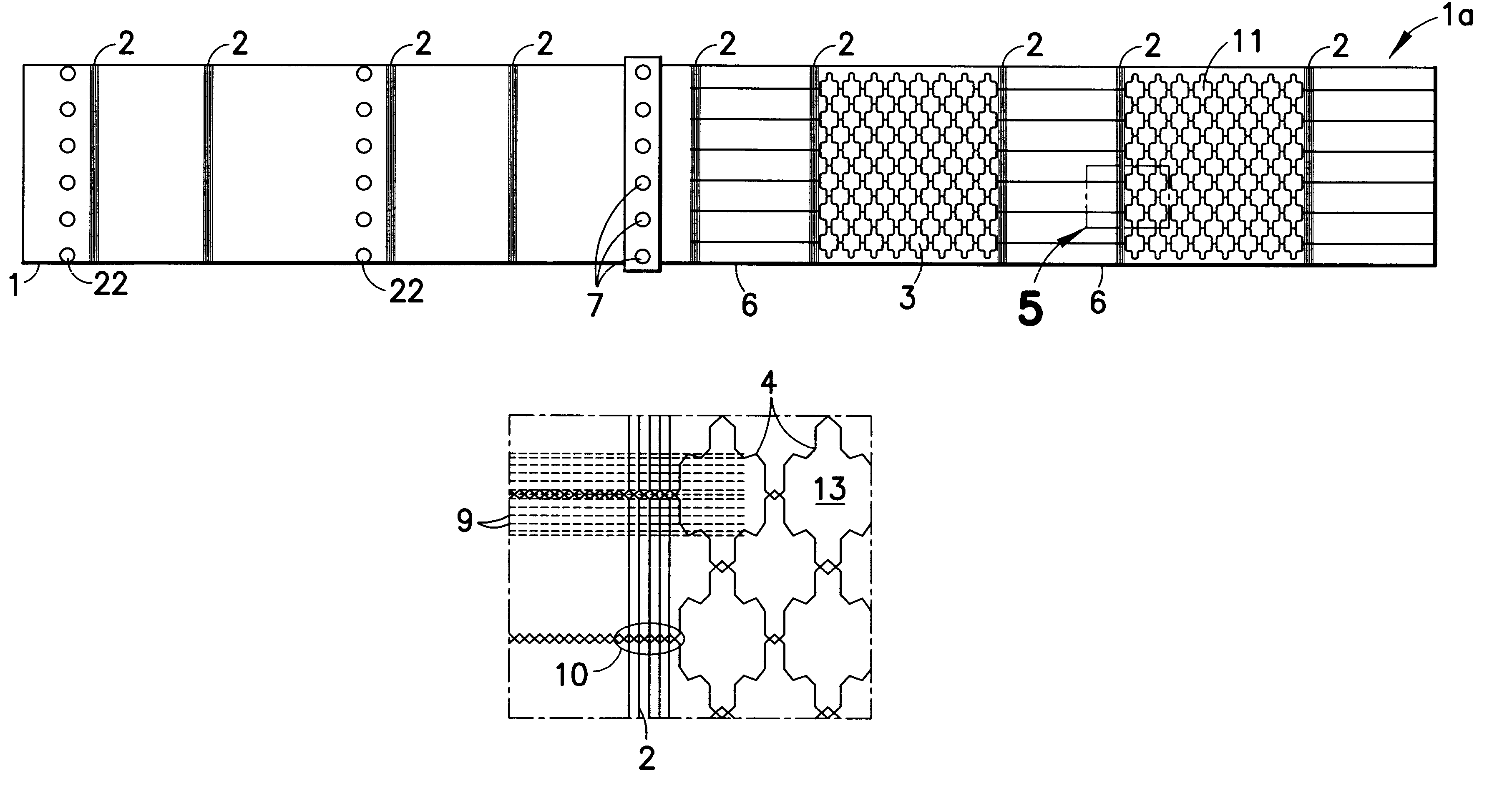 Knitted two-dimensional heating element