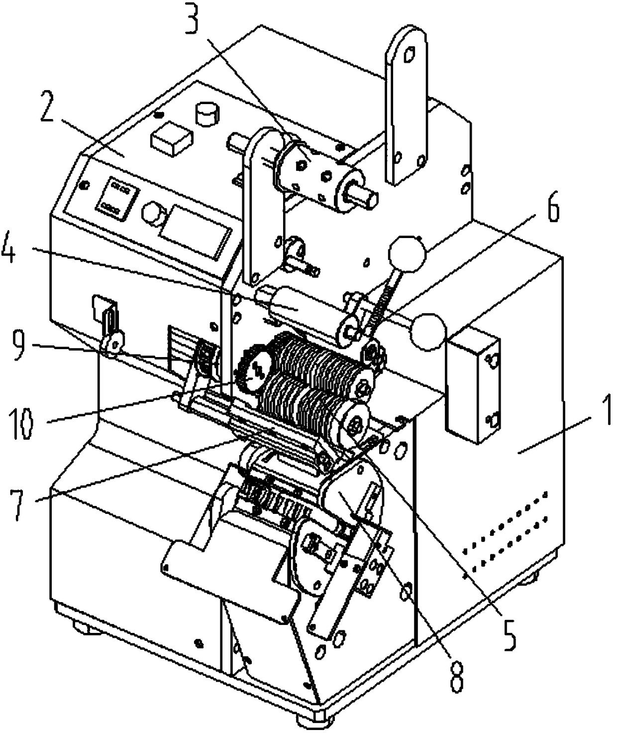 A fully automatic slitting and winding machine for adhesive tape