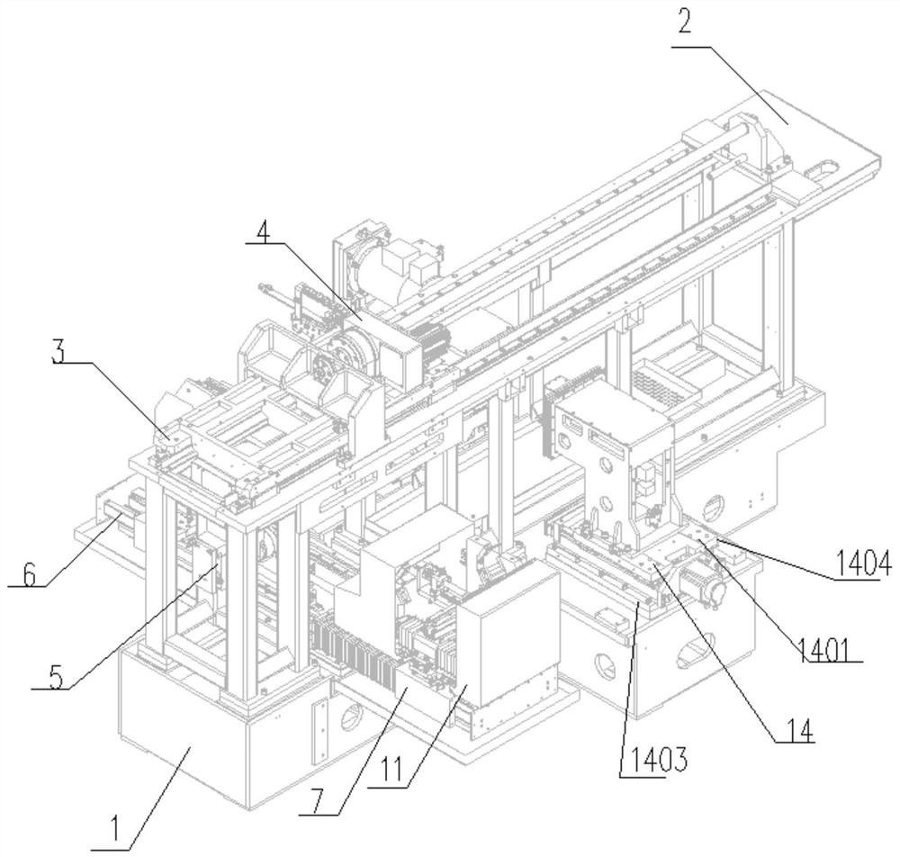 Semiconductor crystal bar tumbling mill machine tool