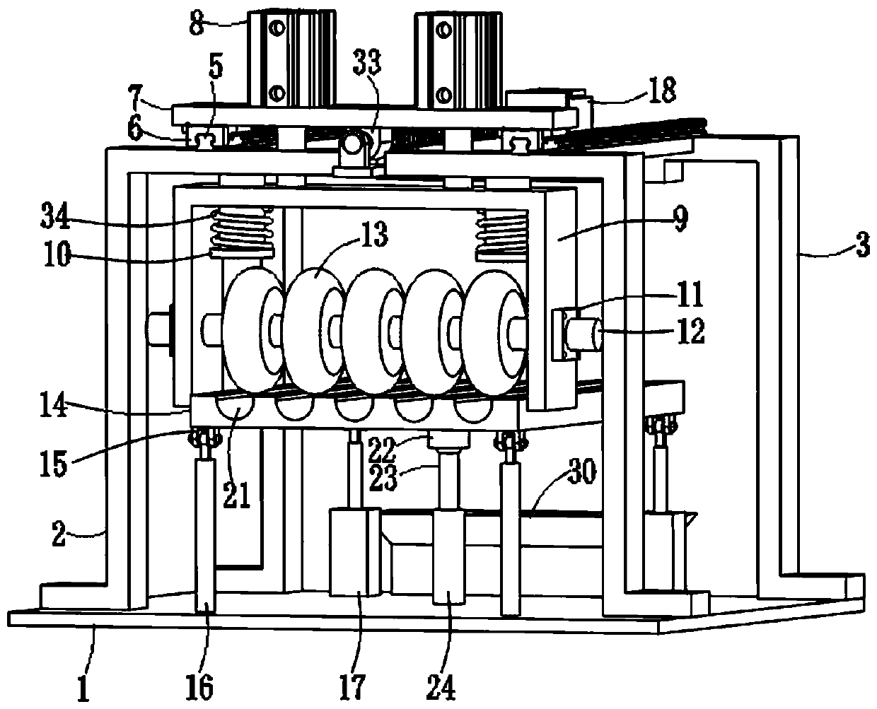 Multifunctional medicine grinding and crushing device for pharmacology