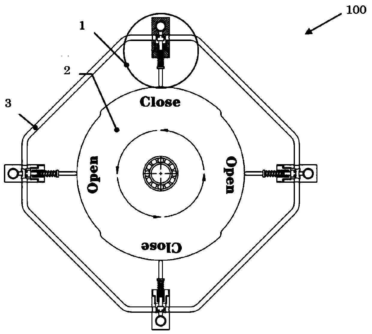 Rotary control combination valve, rotary control combination valve device and application thereof