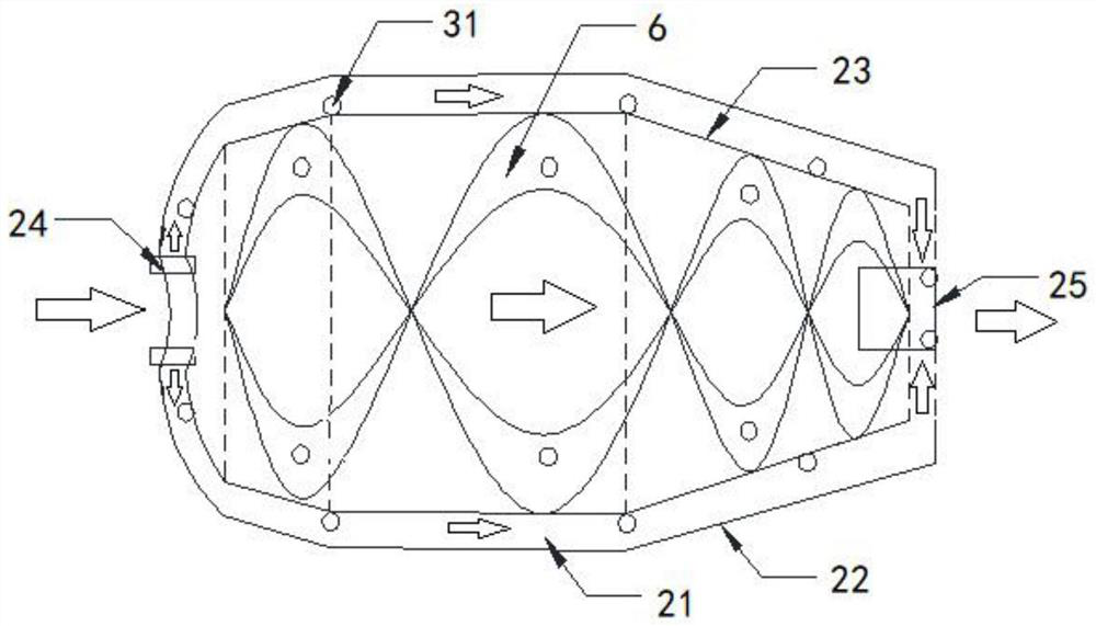 Concrete tank truck with cooling function