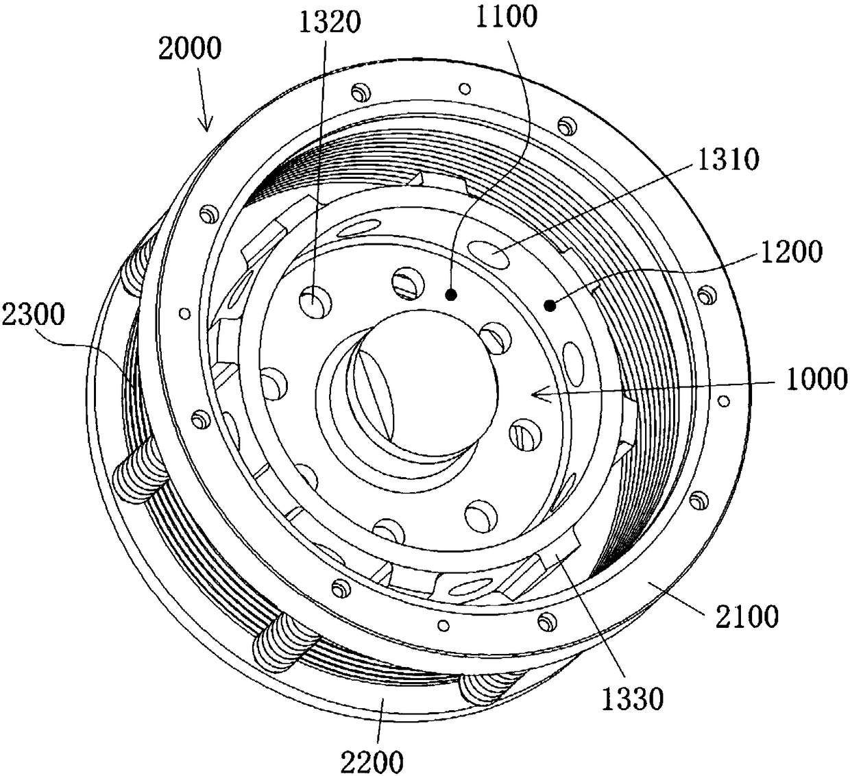 Grinding separating device and sand mill