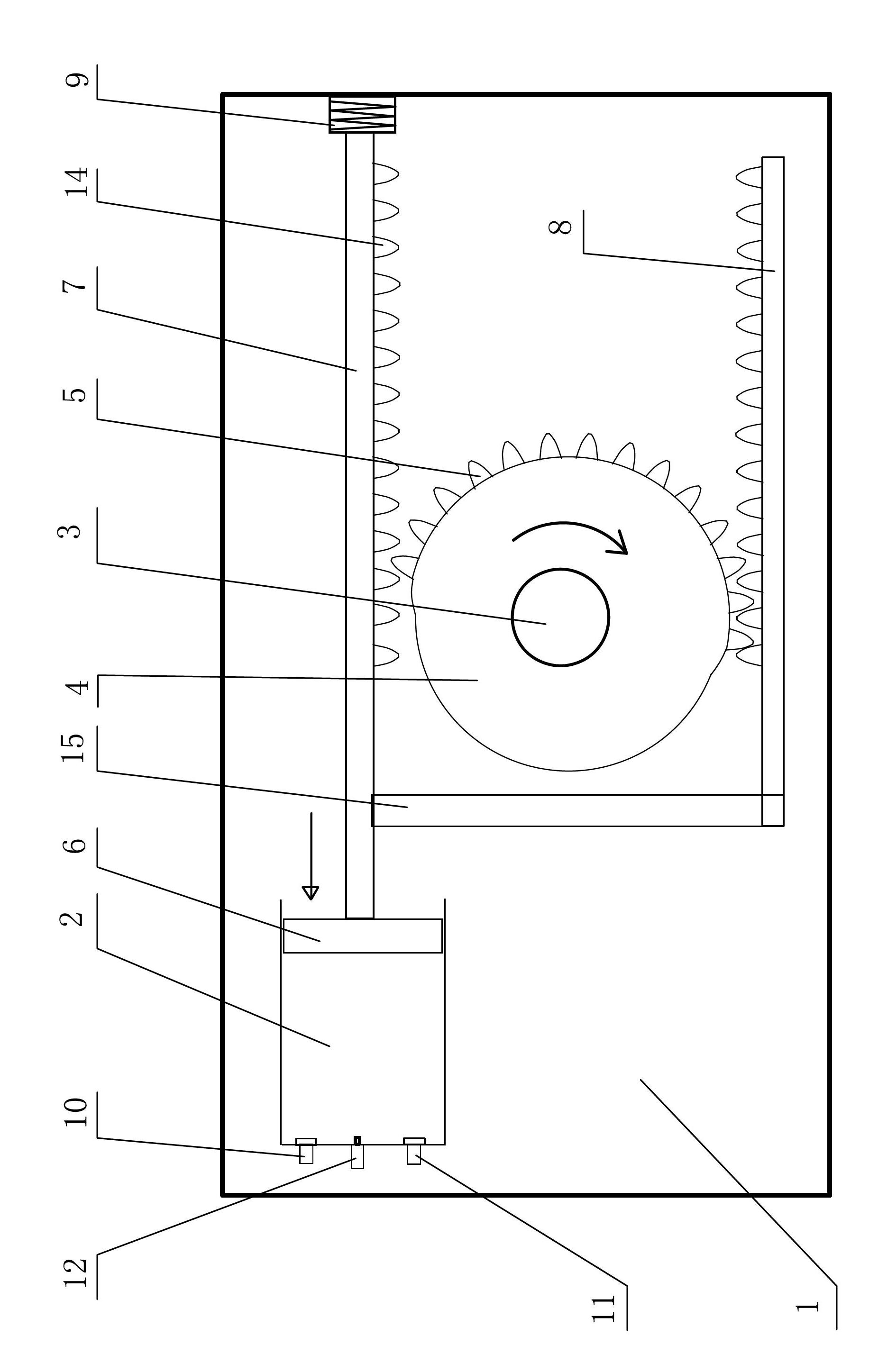 Method and device for driving internal combustion engine by straight shaft