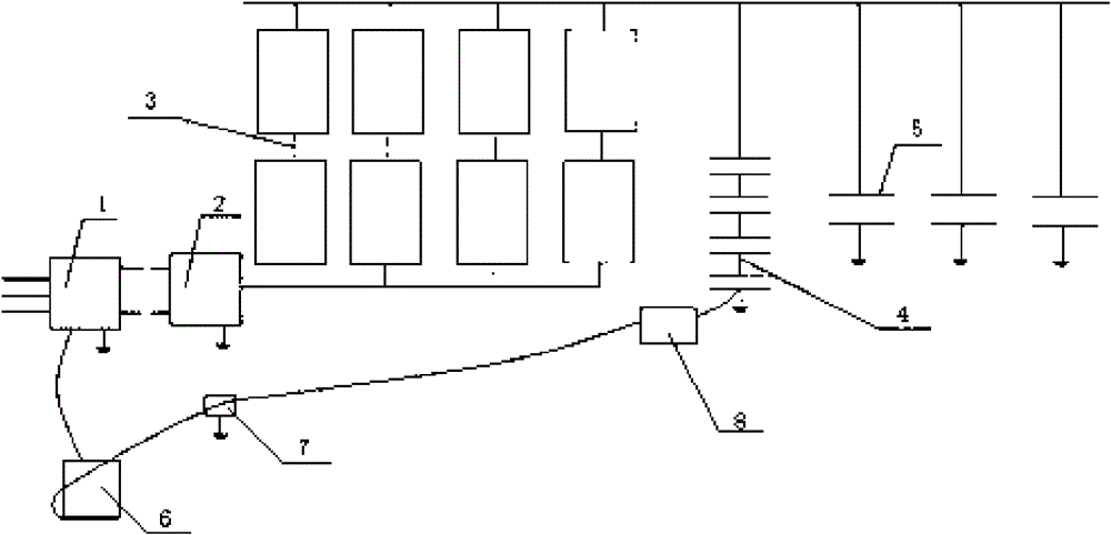 Resonance voltage resistant test system and voltage resistant test method of sample with large capacitance